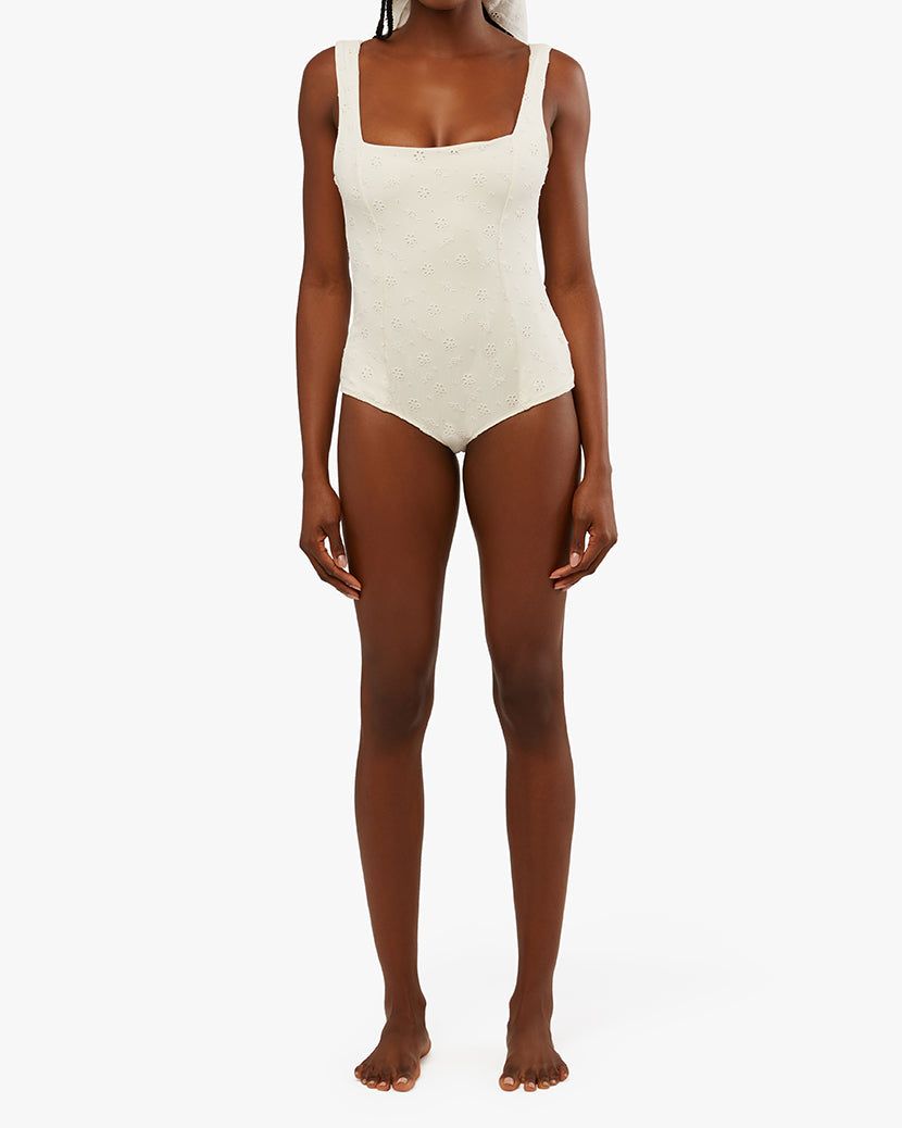 Vintage Low Leg Eyelet One Piece sold by WeWoreWhat product image thumbnail 6