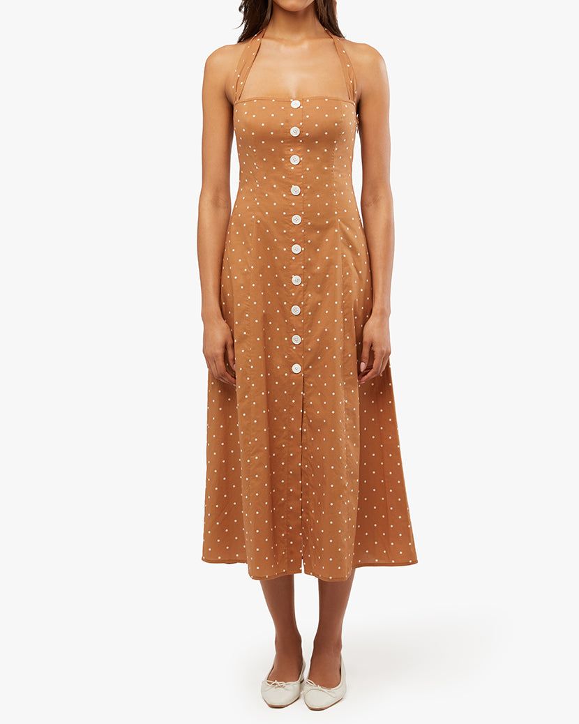 Halter Micro Polka Dot Button Up Midi sold by WeWoreWhat product image thumbnail 8