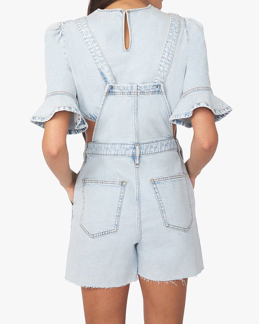 Slit Indigo Comfort Overall Short sold by WeWoreWhat product image thumbnail 4