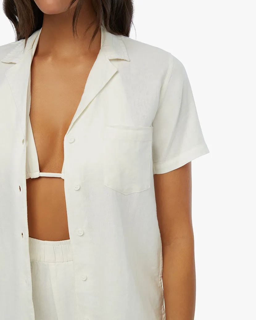 Boxy Linen Overshirt sold by WeWoreWhat product image thumbnail 5