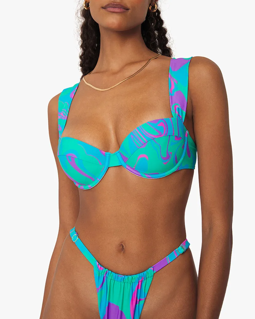 Claudia Paradise Marble Bikini Top sold by WeWoreWhat product image thumbnail 4