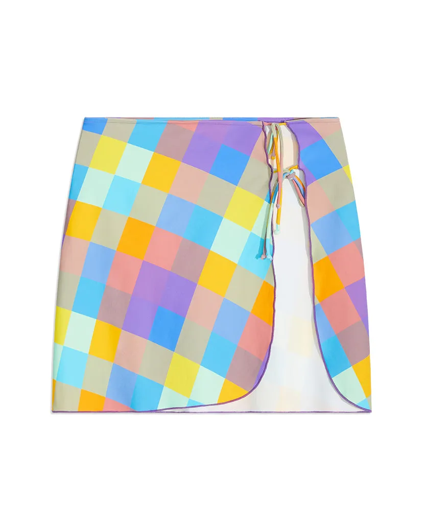 Mini Tie Oversized Gingham Sarong sold by WeWoreWhat product image thumbnail 2