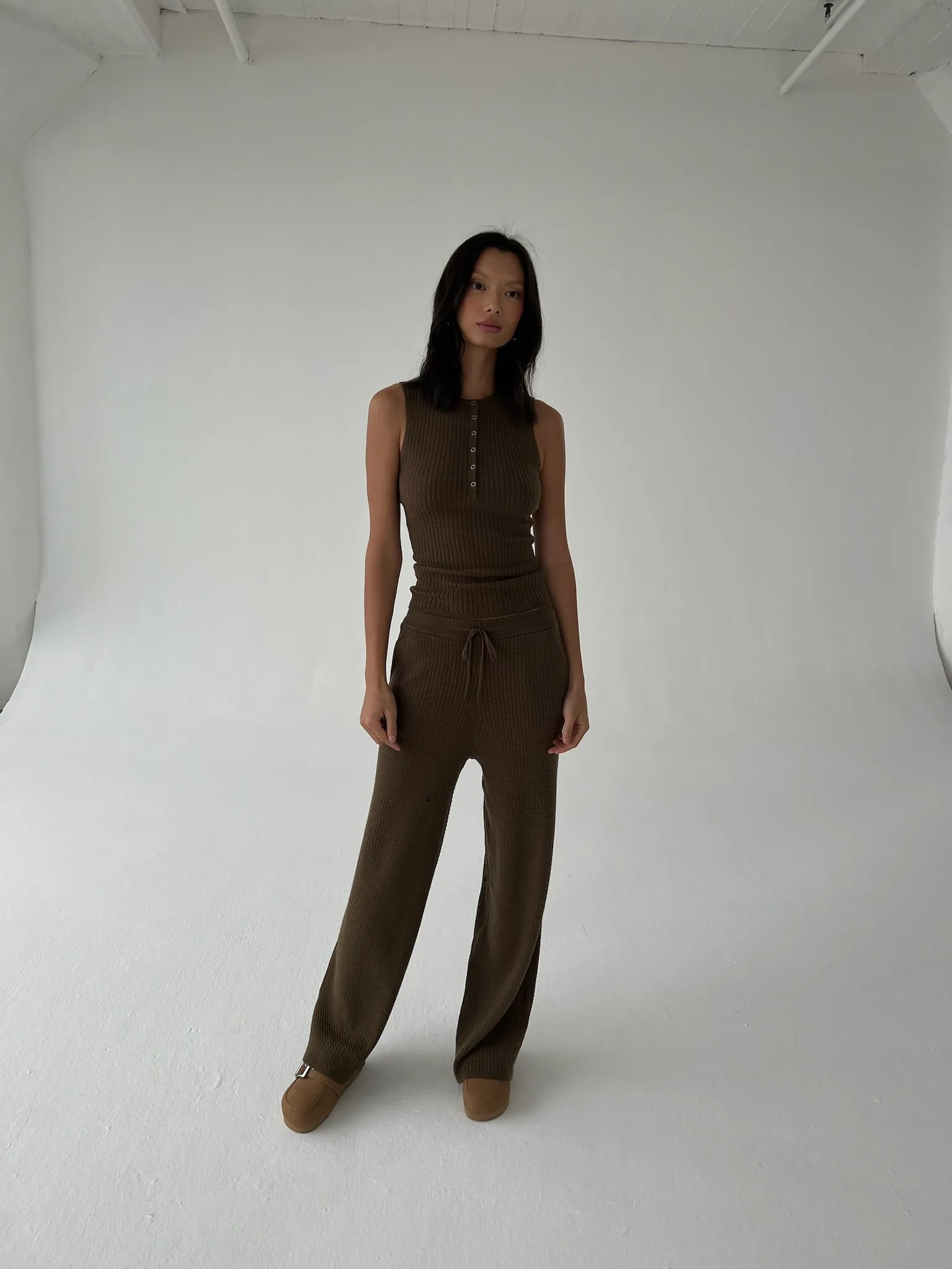 Henley Muscle Tank sold by WeWoreWhat product image thumbnail 2