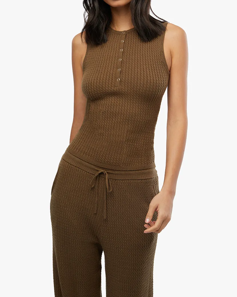 Henley Muscle Tank sold by WeWoreWhat