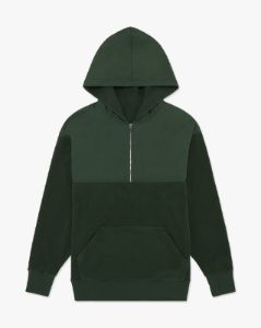 Polar Fleece Nylon Hoodie Half Zip sold by WeWoreWhat