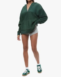 Polar Fleece Nylon Hoodie Half Zip sold by WeWoreWhat