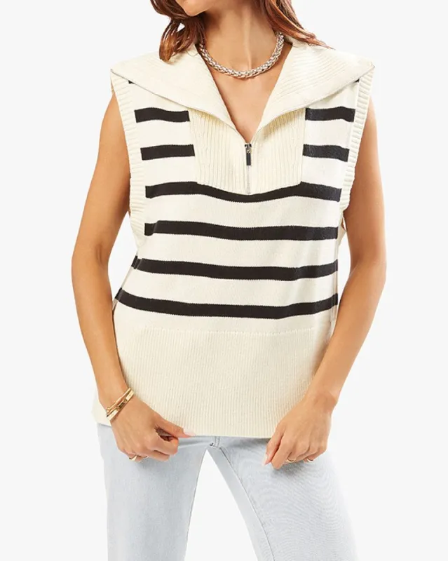 Half Zip Sweater Vest sold by WeWoreWhat