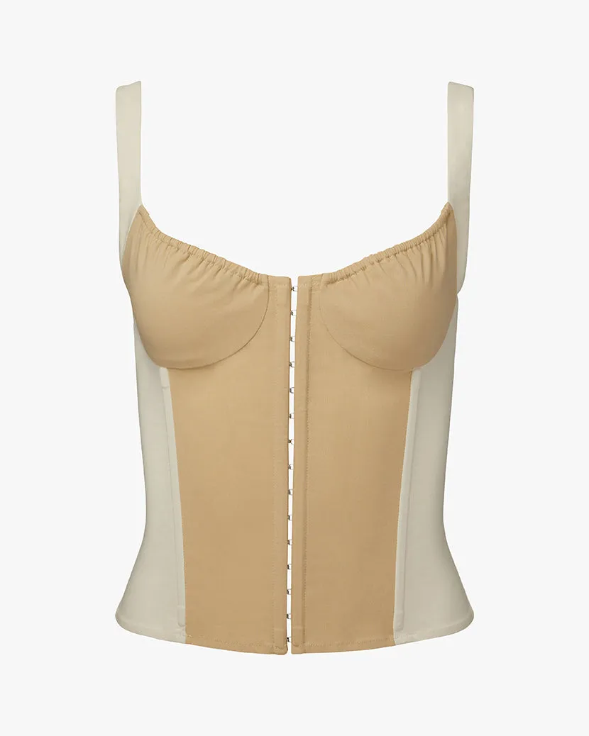 Ruched Cup Scoop Corset sold by WeWoreWhat product image thumbnail 2