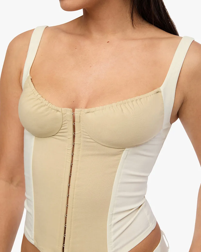 Ruched Cup Scoop Corset sold by WeWoreWhat product image thumbnail 4