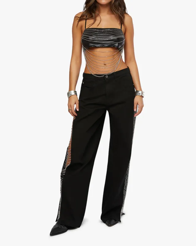 Chain Bandeau Top sold by WeWoreWhat