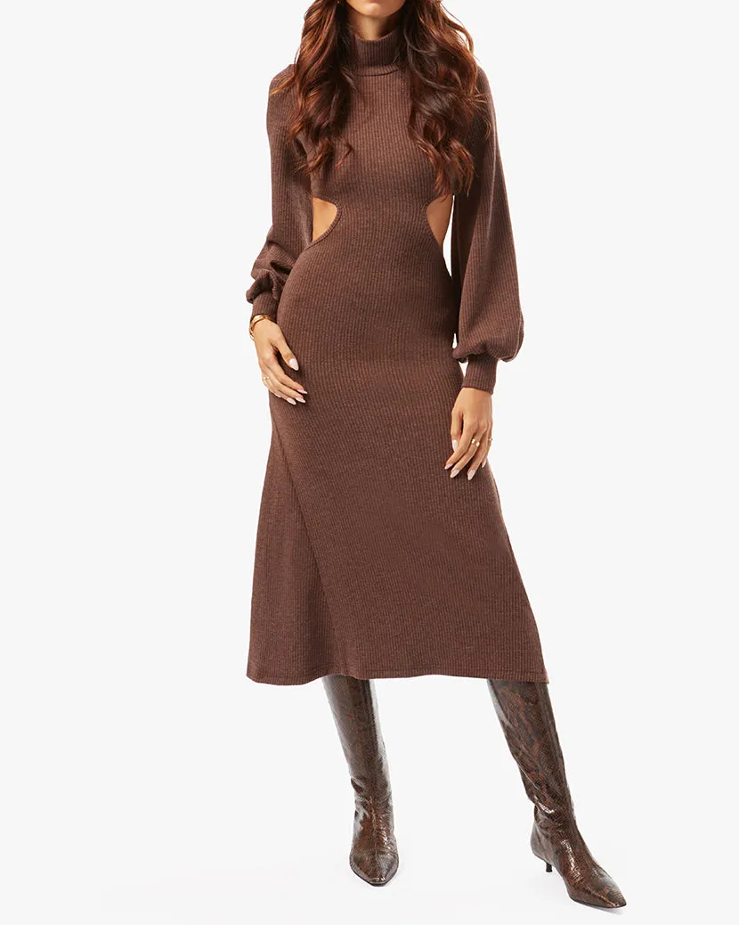 Cutout Wide Rib Sweater Dress sold by WeWoreWhat