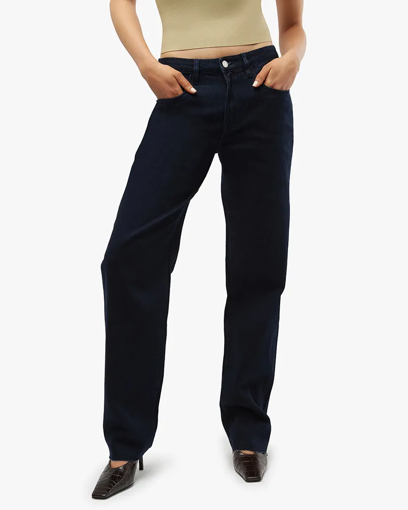 Low Rise Indigo Denim Dad Jean sold by WeWoreWhat