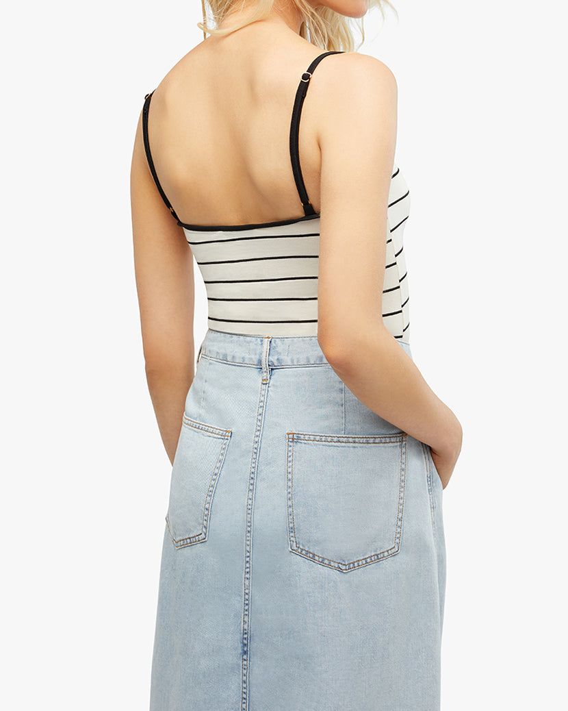 Scoop Rayon Jersey Cami Bodysuit sold by WeWoreWhat product image thumbnail 3