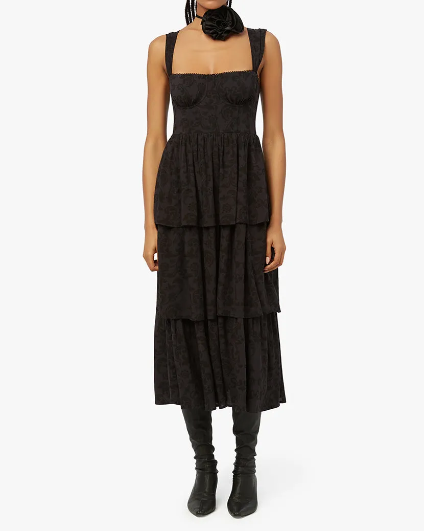Corset Poplin Moody Baroque Maxi Dress sold by WeWoreWhat product image thumbnail 3