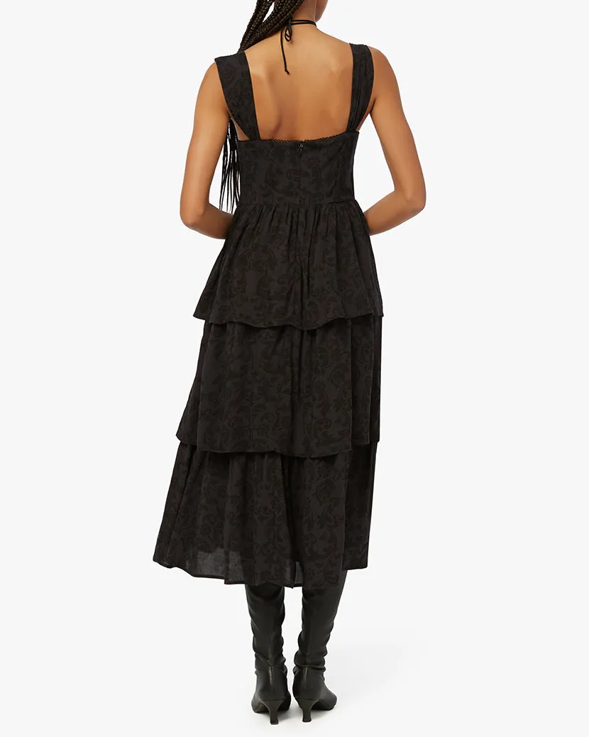 Corset Poplin Moody Baroque Maxi Dress sold by WeWoreWhat product image thumbnail 5