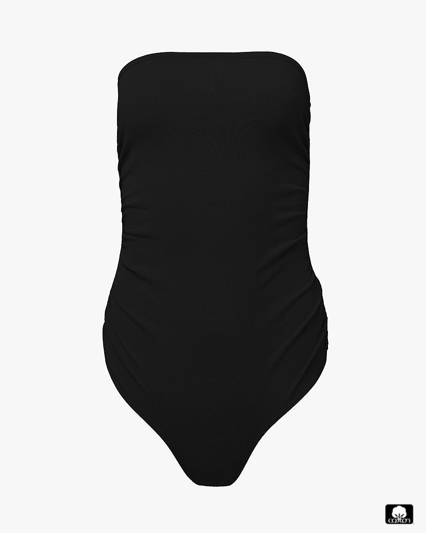 Ruched Strapless Bodysuit sold by WeWoreWhat product image thumbnail 2