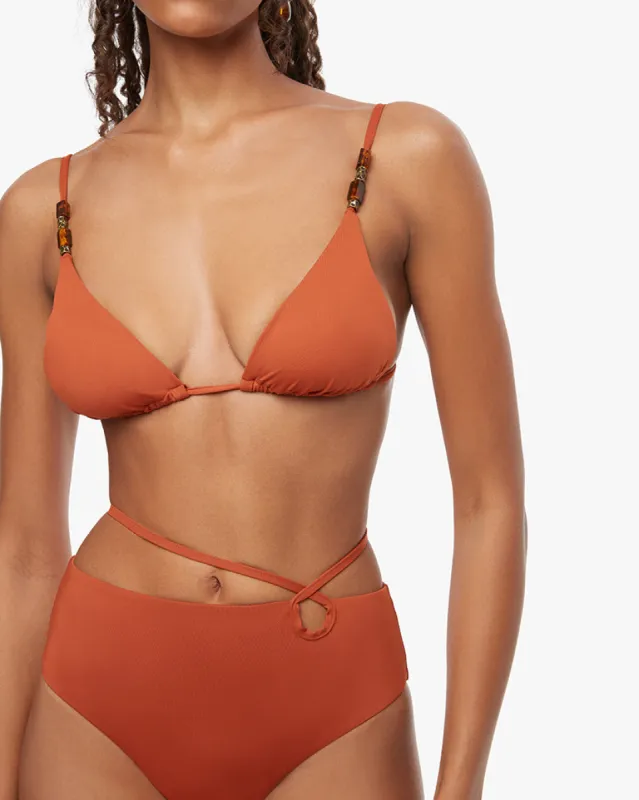 Beaded Cooper Bikini Top sold by WeWoreWhat