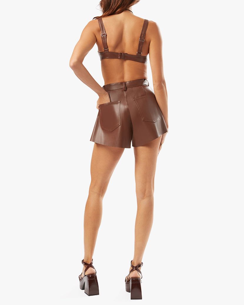 Vegan Leather Bra Top sold by WeWoreWhat product image thumbnail 4