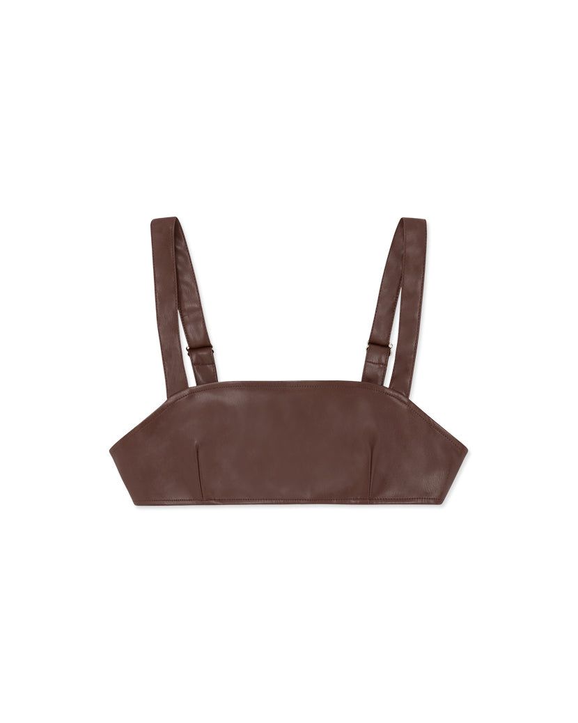 Vegan Leather Bra Top sold by WeWoreWhat product image thumbnail 2