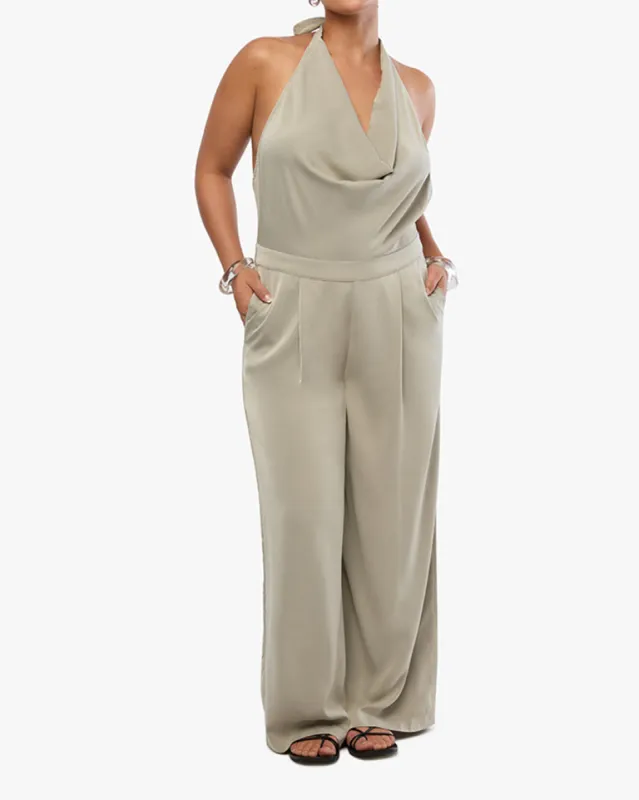 Halter Jumpsuit sold by WeWoreWhat