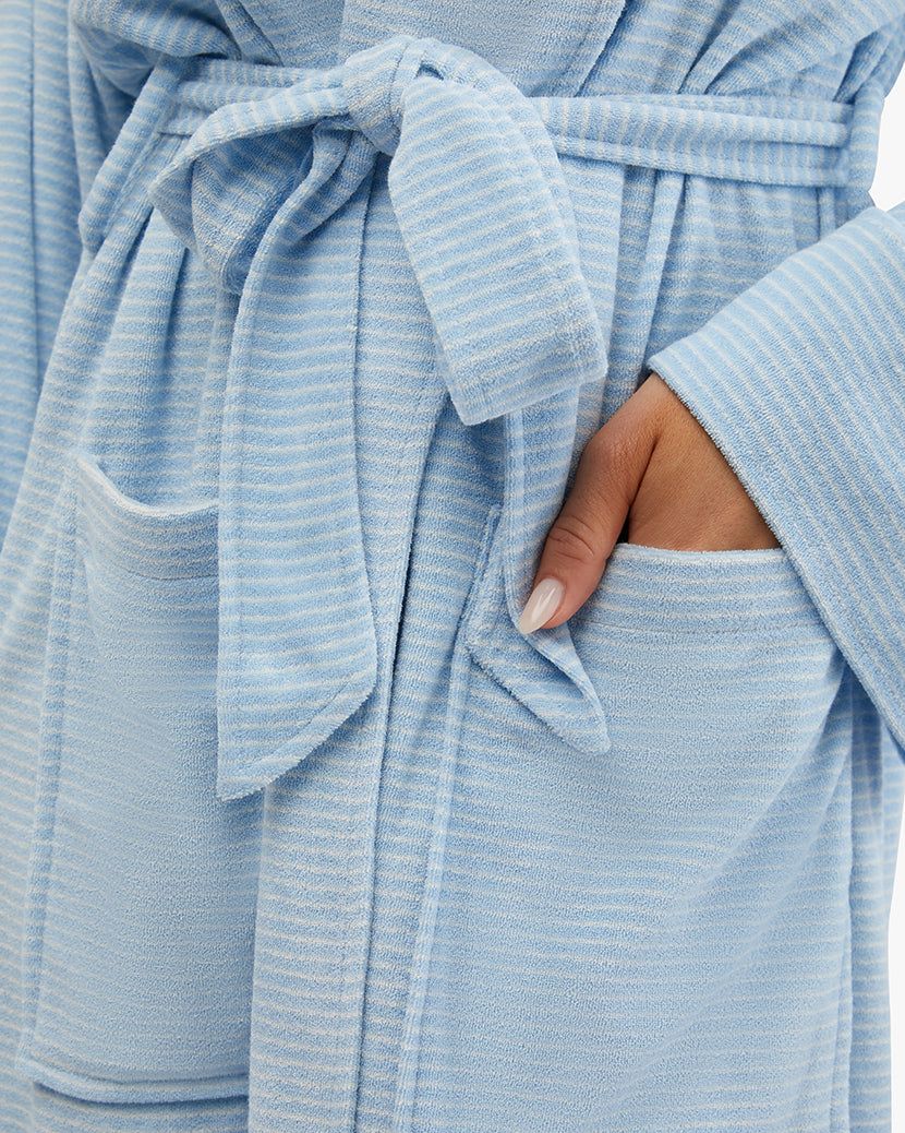 Pinstripe Terry Robe sold by WeWoreWhat product image thumbnail 7