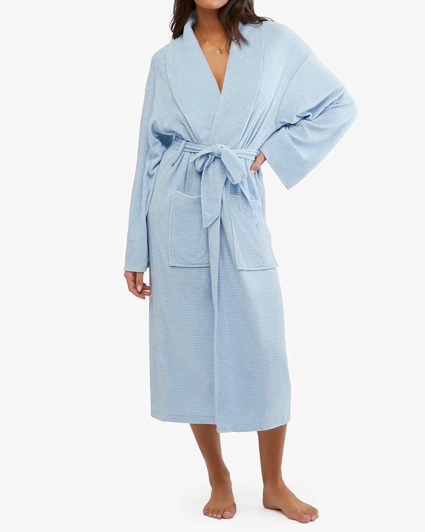 Pinstripe Terry Robe sold by WeWoreWhat product image thumbnail 4