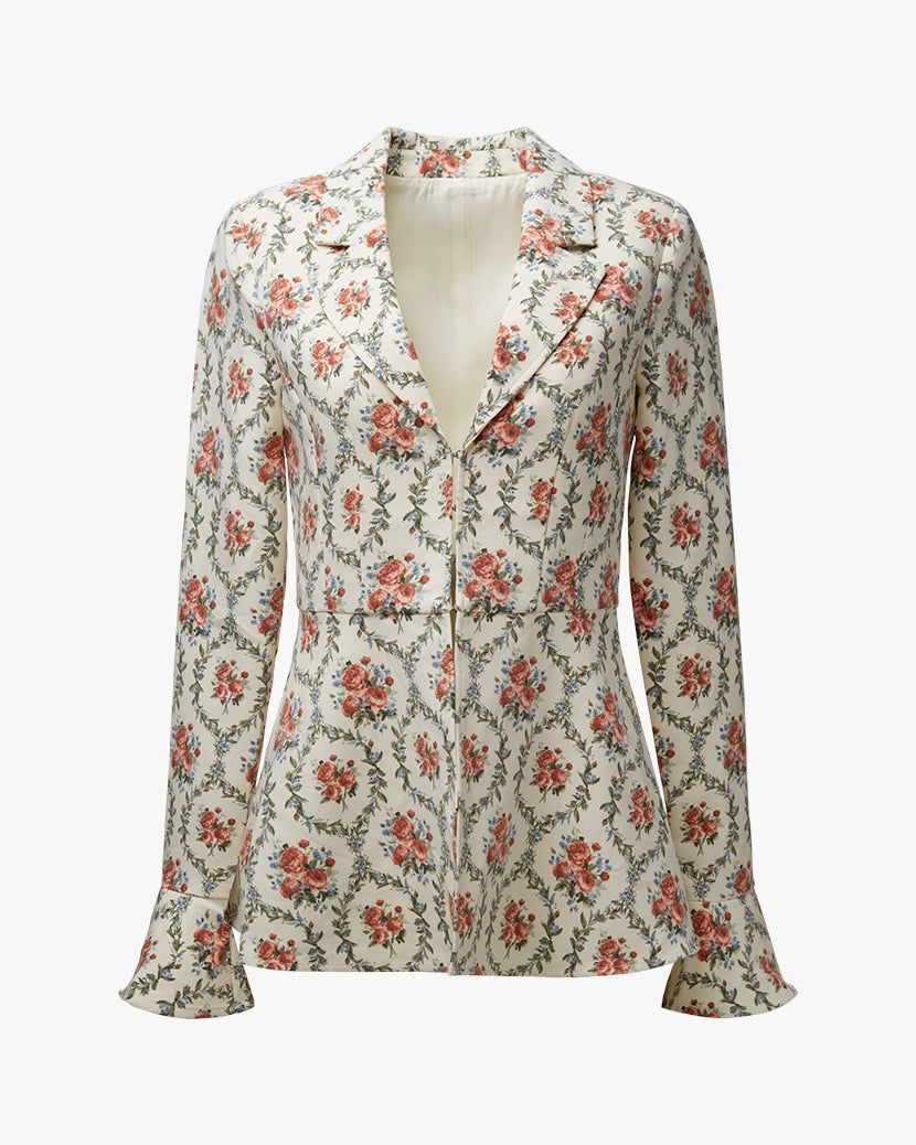 Peplum Victorian Floral Blazer sold by WeWoreWhat product image thumbnail 2