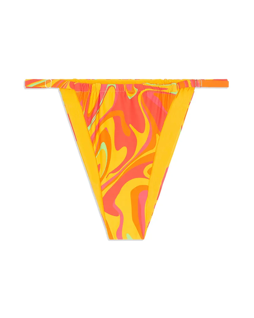 Adjustable Ruched Paradise Marble Bikini Bottom sold by WeWoreWhat product image thumbnail 2