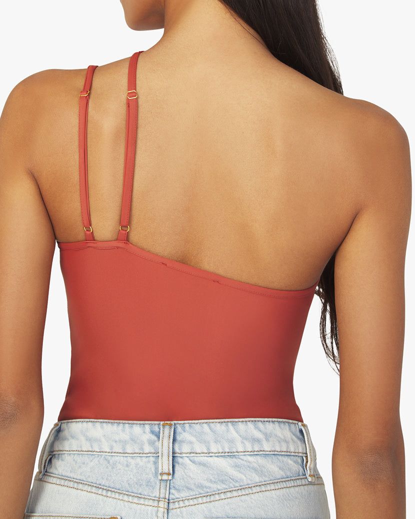 Asymmetrical Spandex Jersey Bodysuit sold by WeWoreWhat product image thumbnail 4