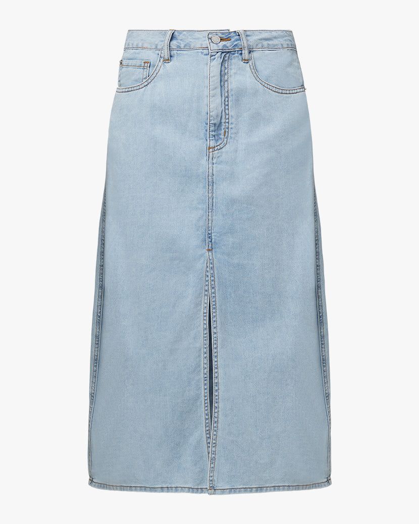 Denim Midi Skirt sold by WeWoreWhat product image thumbnail 2