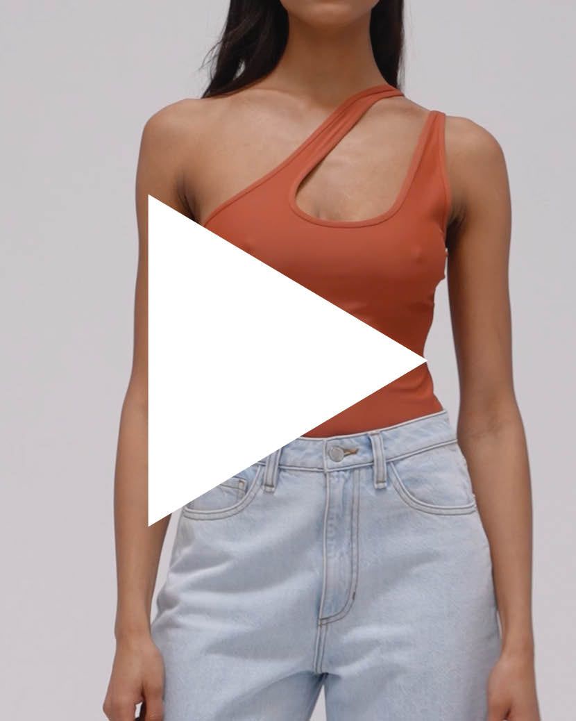 Asymmetrical Spandex Jersey Bodysuit sold by WeWoreWhat product image thumbnail 6