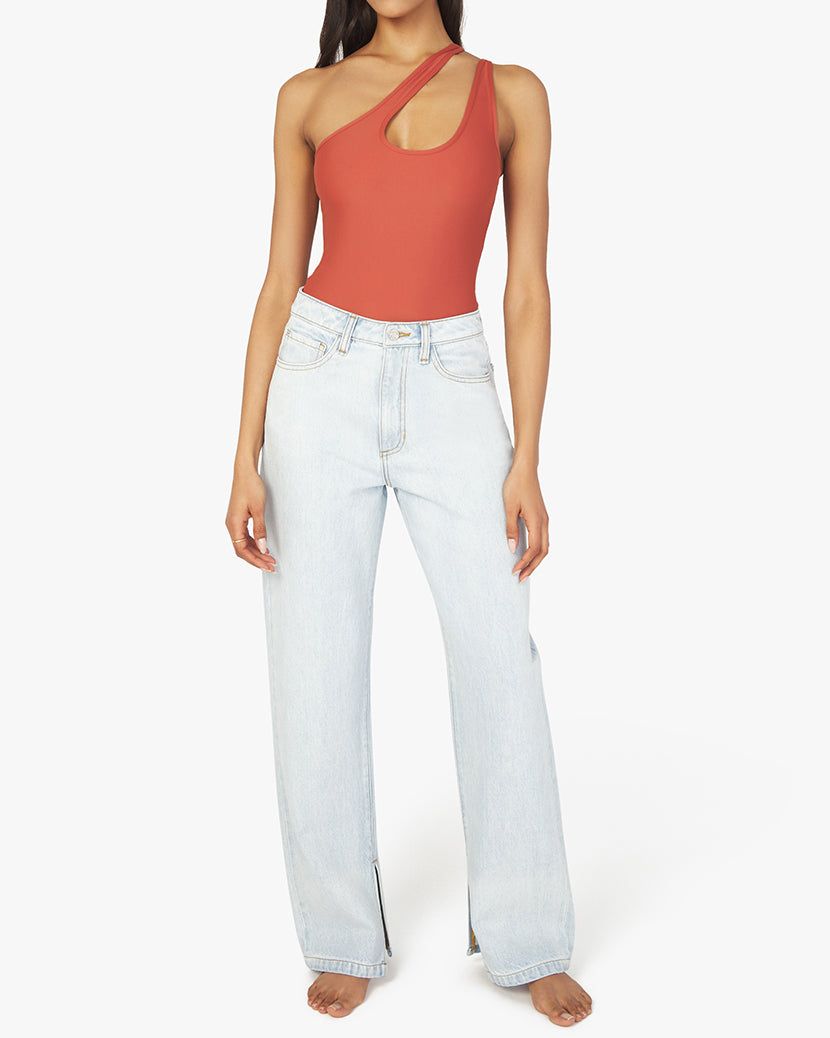 Asymmetrical Spandex Jersey Bodysuit sold by WeWoreWhat product image thumbnail 5