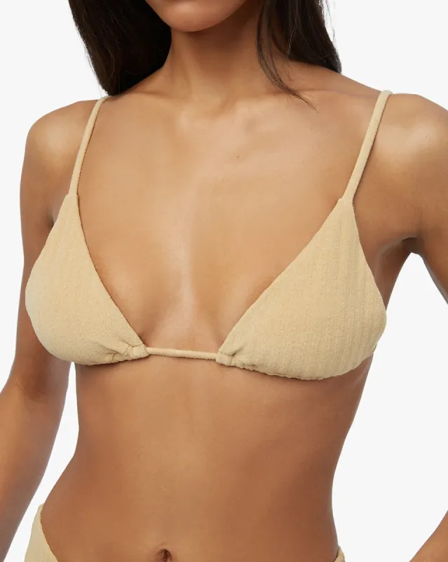 Cooper Stripe Towel Terry Bikini Top sold by WeWoreWhat