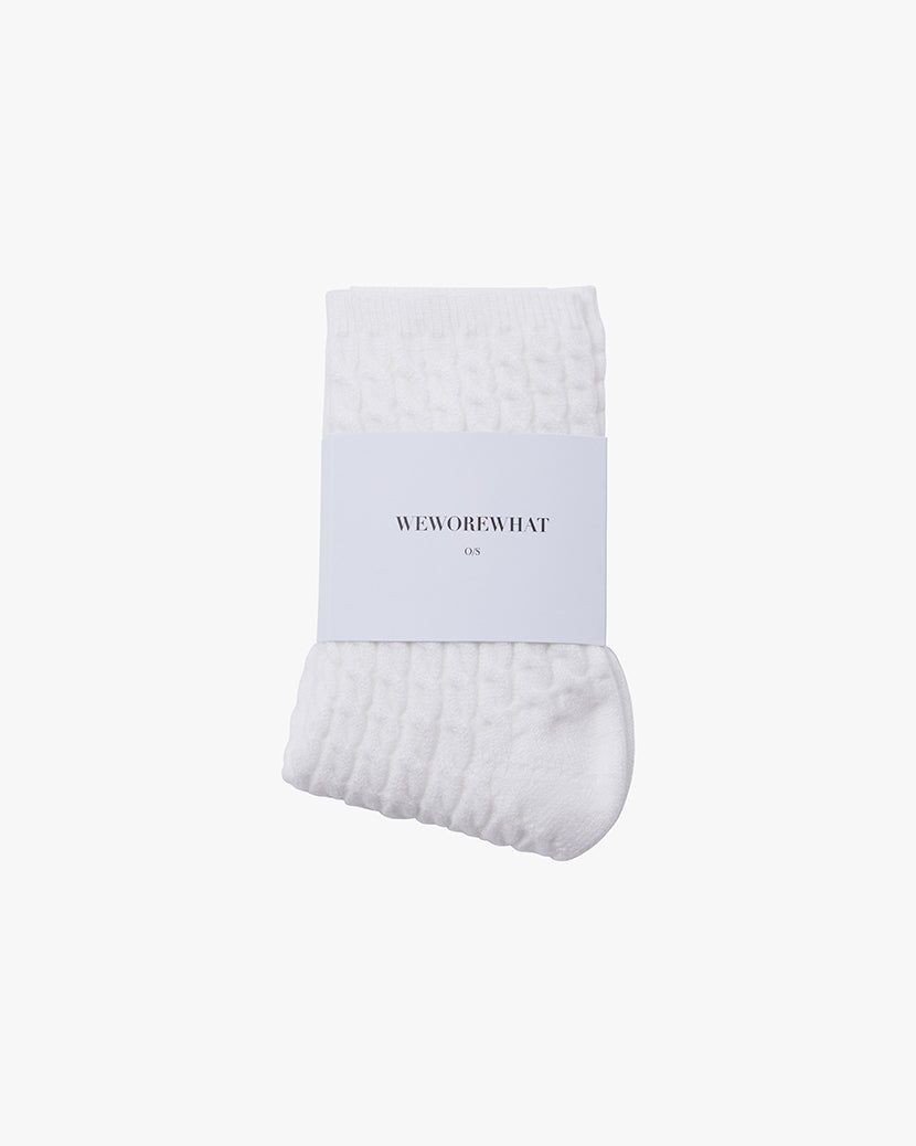 Cable Knit Socks sold by WeWoreWhat product image thumbnail 2