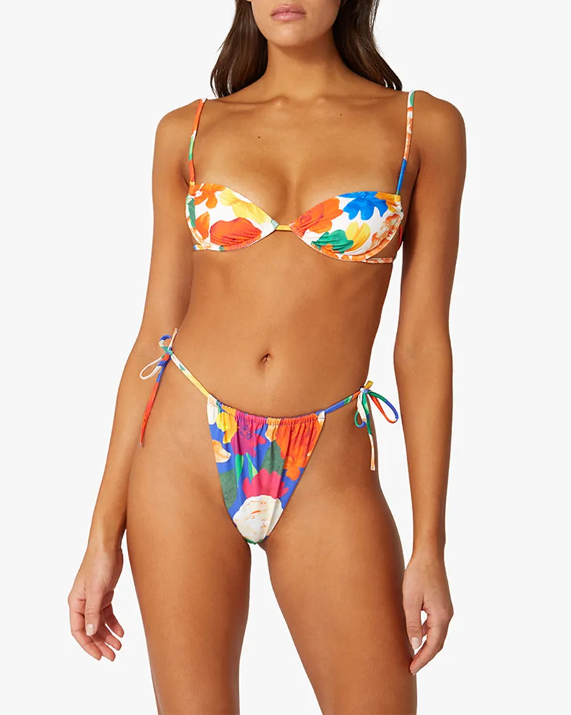 Ruched String Bikini Bottom sold by WeWoreWhat