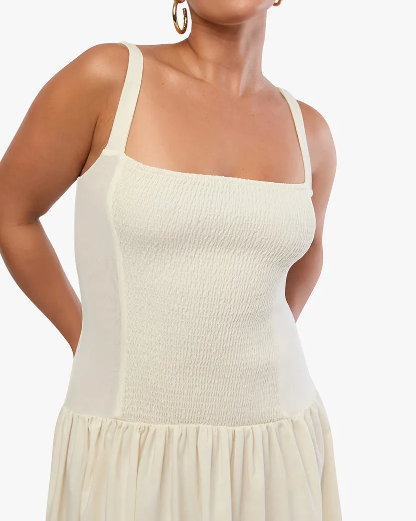 Smocked Drop Waist Midi Dress sold by WeWoreWhat product image thumbnail 3