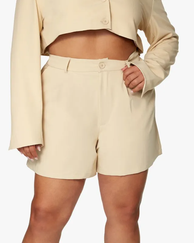 Trouser Stretch Herringbone Twill Short sold by WeWoreWhat