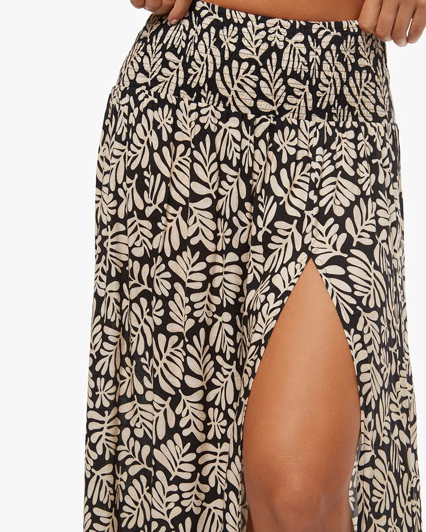 Smocked Slit Safari Leaves Maxi Skirt sold by WeWoreWhat product image thumbnail 5