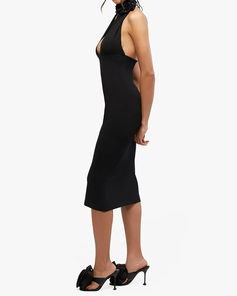 Fully Fashioned Rib Halter Midi Dress sold by WeWoreWhat product image thumbnail 4