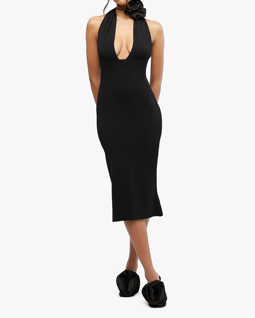 Fully Fashioned Rib Halter Midi Dress sold by WeWoreWhat