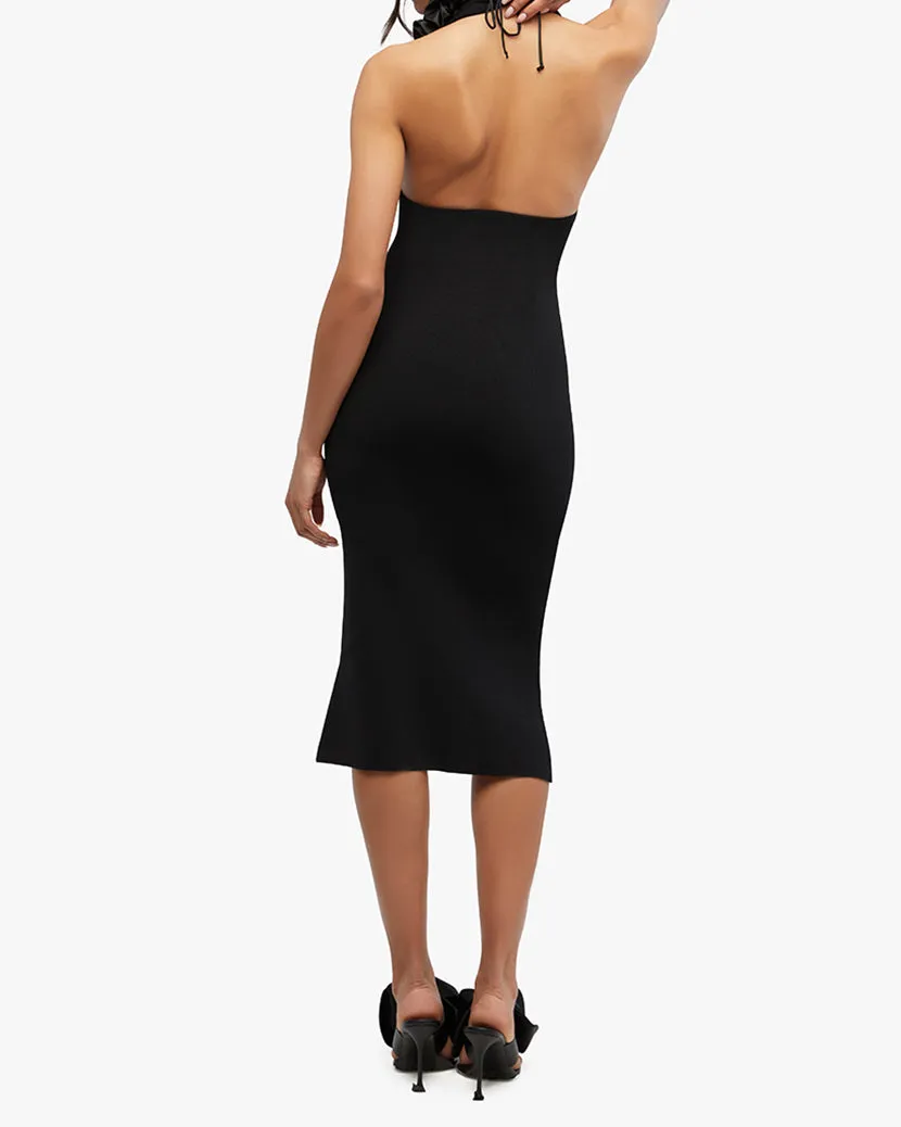 Fully Fashioned Rib Halter Midi Dress sold by WeWoreWhat product image thumbnail 5