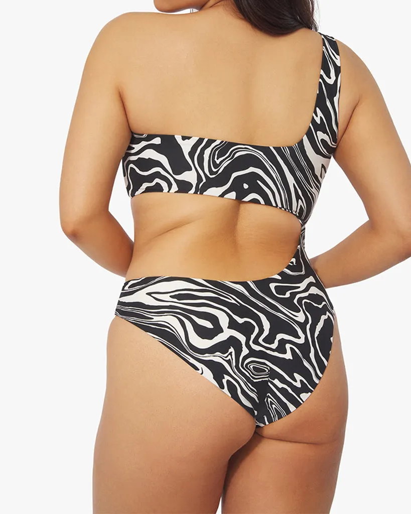 One Shoulder Cut-Out Marble One Piece sold by WeWoreWhat product image thumbnail 5