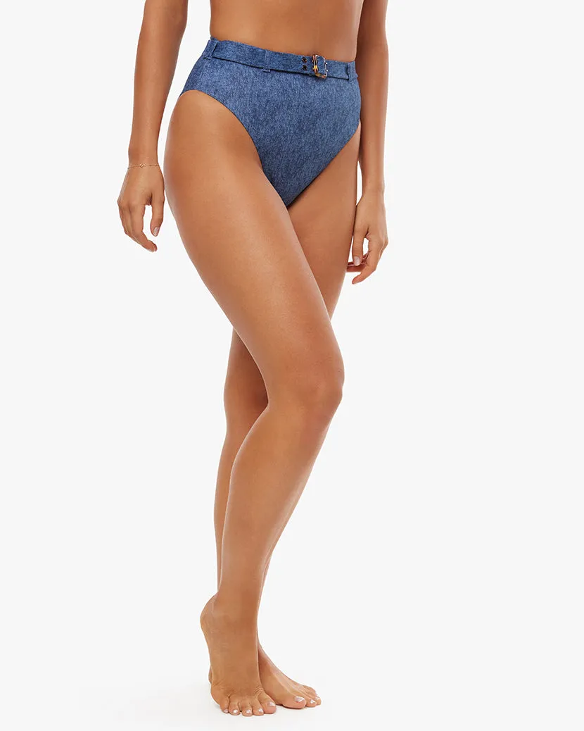 Emily Denim Bikini Bottom sold by WeWoreWhat