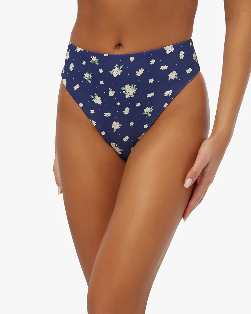 High Rise Polka Dot Floral Bikini Bottom sold by WeWoreWhat