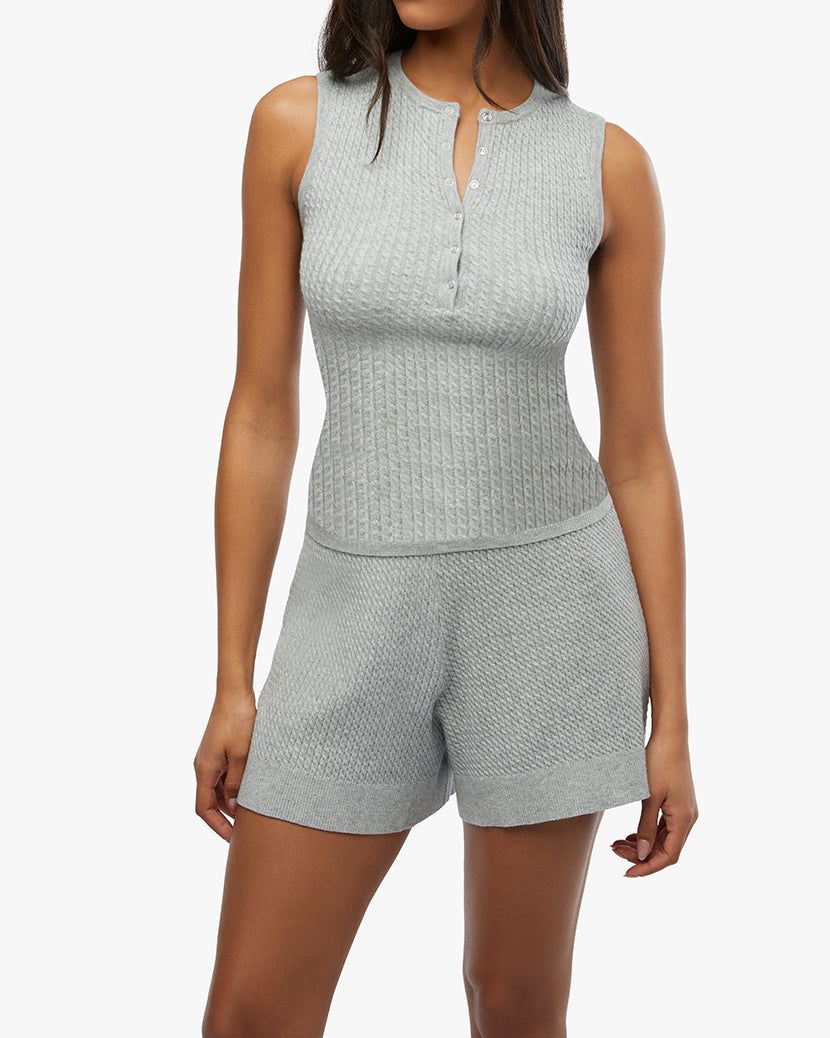Henley Muscle Tank sold by WeWoreWhat