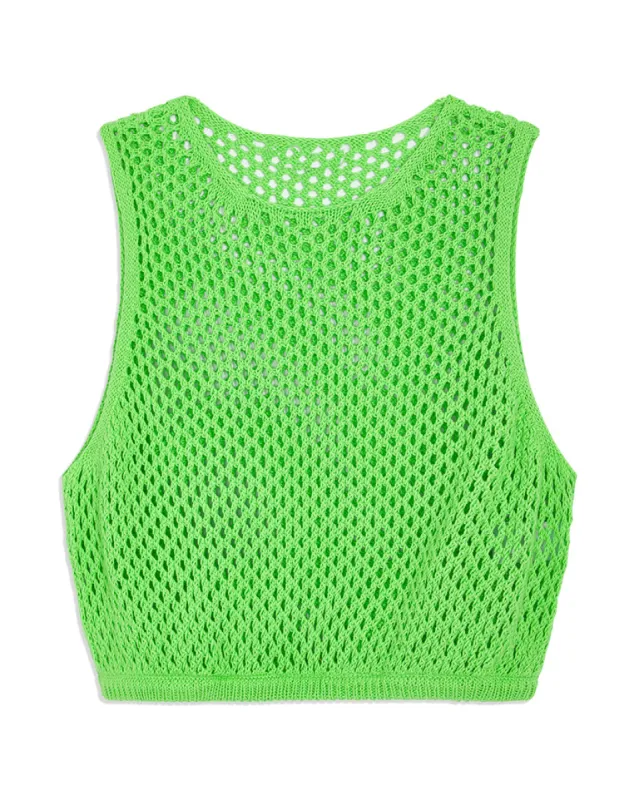 Crochet Ruched Crop Top sold by WeWoreWhat