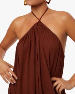 Halter Trapeze Maxi Dress sold by WeWoreWhat