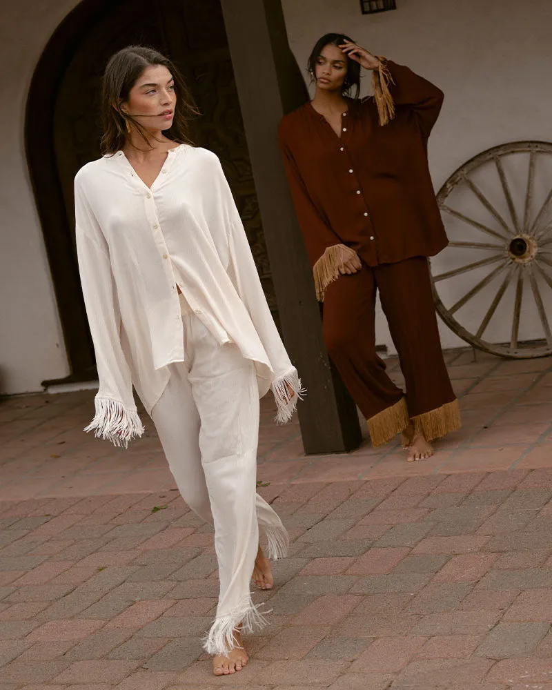 Fringe Button Up sold by WeWoreWhat product image thumbnail 3