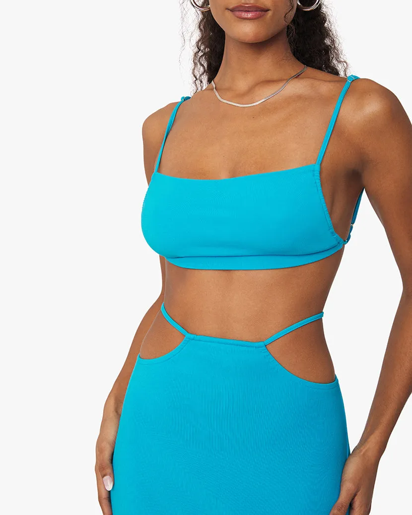 Ruched Bandeau Jersey Knit Top sold by WeWoreWhat