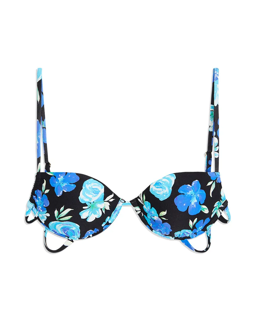 Ruched Underwire 90's Floral Bikini Top sold by WeWoreWhat product image thumbnail 2